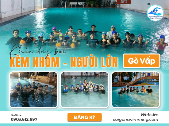 Học bơi kèm nhóm cho ngưới lớn ở Quận Gò Vấp